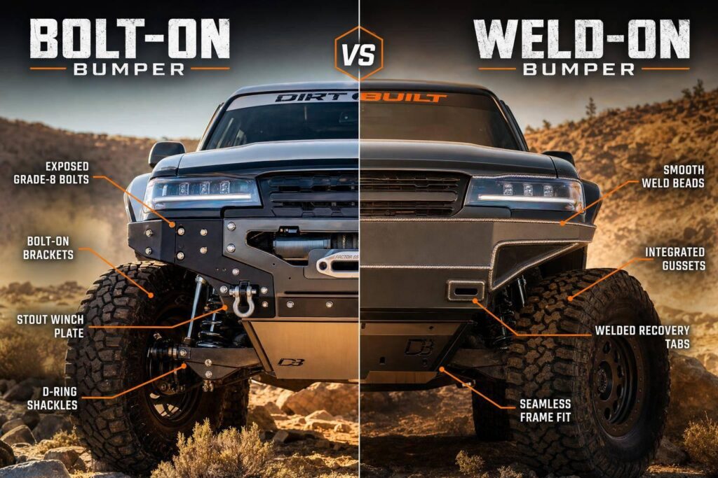 Bolt-On vs Weld-On Bumpers: Key Differences