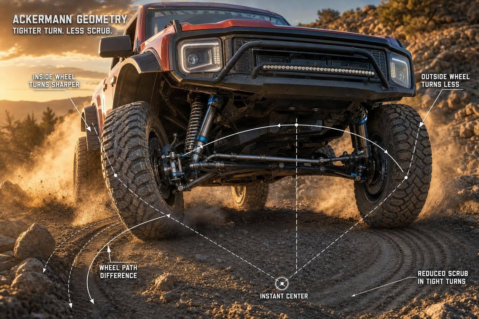 How Ackermann Geometry Affects Off-Road Steering
