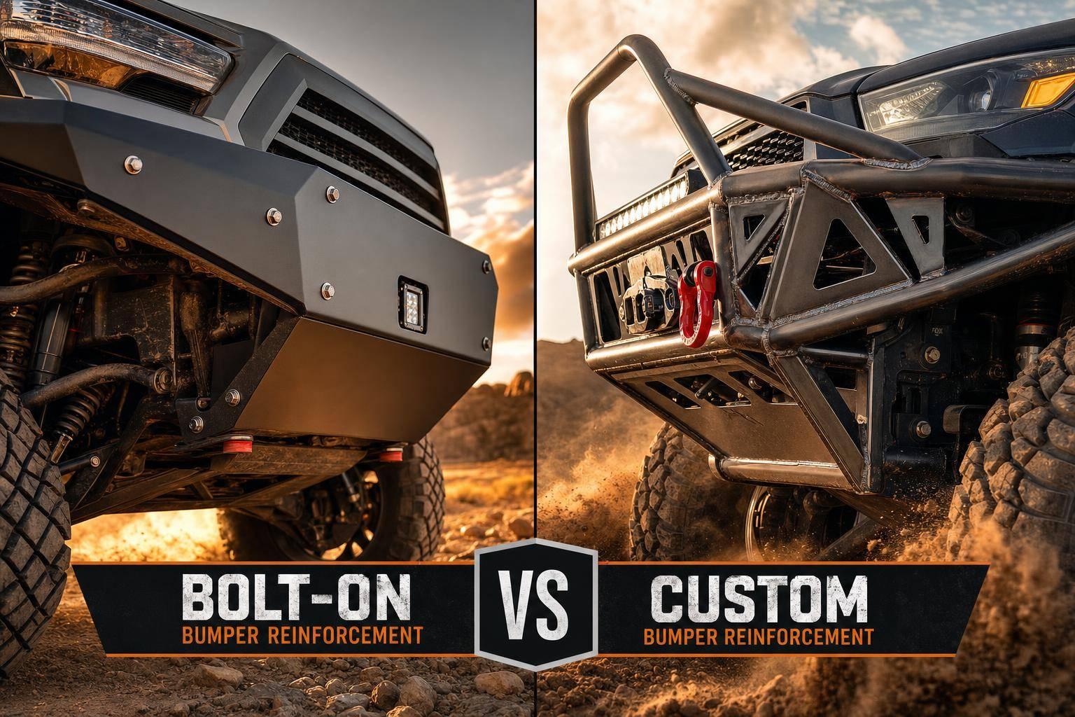 Bolt-On vs Custom Bumper Reinforcement: Key Differences